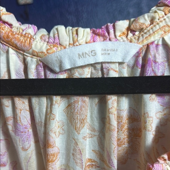 Mango Floral Maxi Dress - Pink and Orange SIZE 6 - Picture 9 of 12